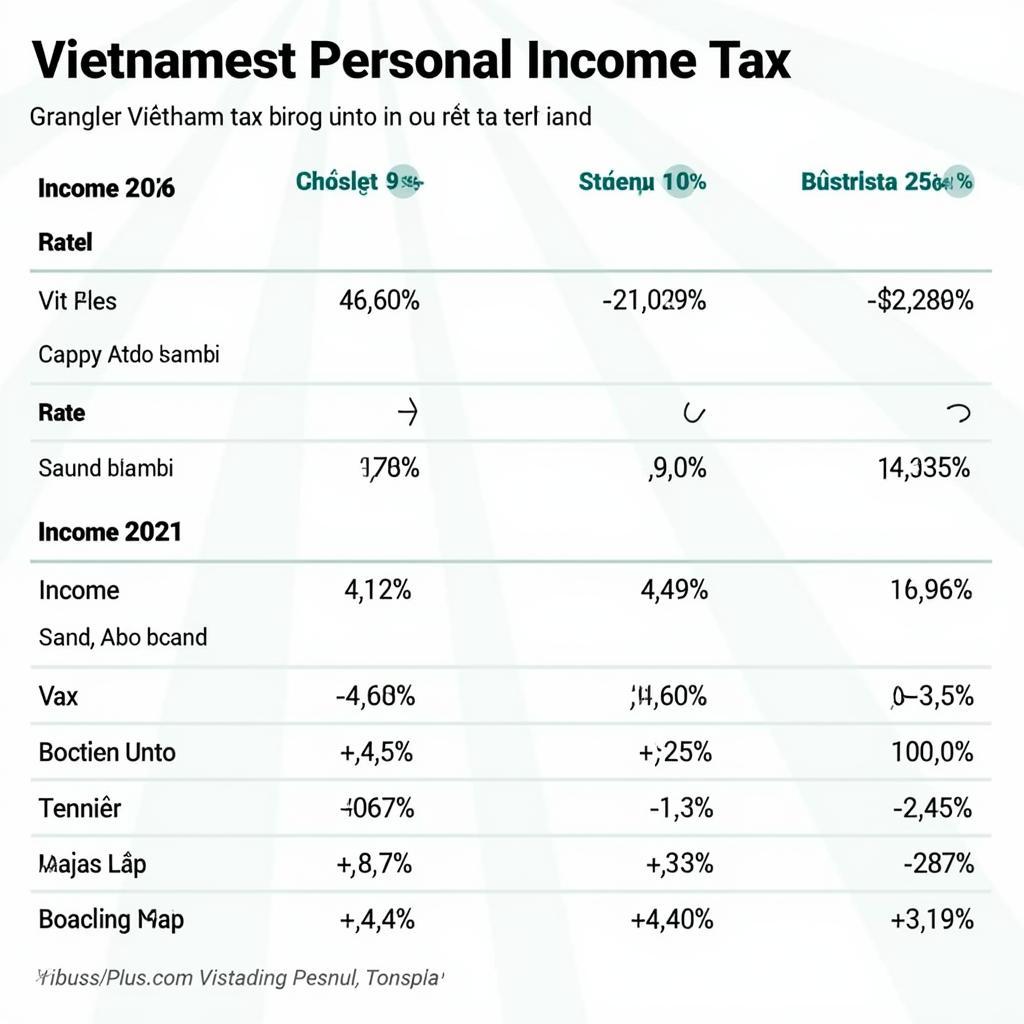 Bảng giá thuế TNCN