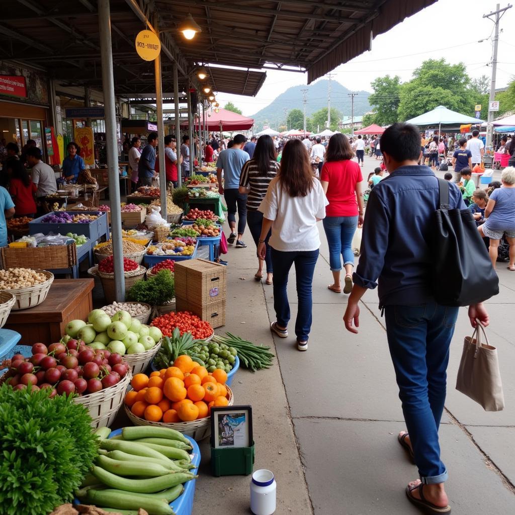 Chợ Tịnh Biên An Giang sầm uất