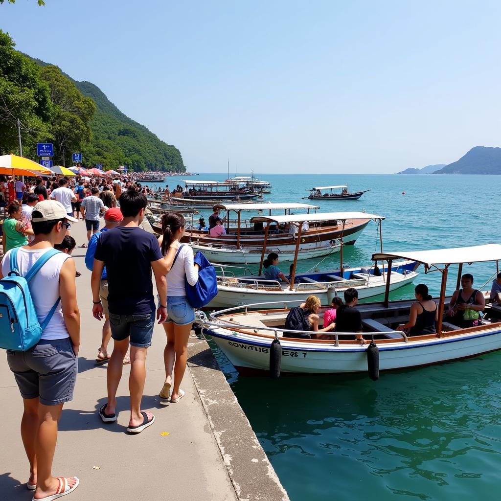 Chọn tour du lịch tại bến tàu Nha Trang