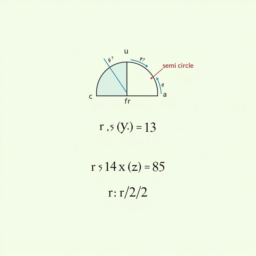 Công Thức Tính Diện Tích Hình Bán Nguyệt: Khám Phá Bí Mật Hình Học