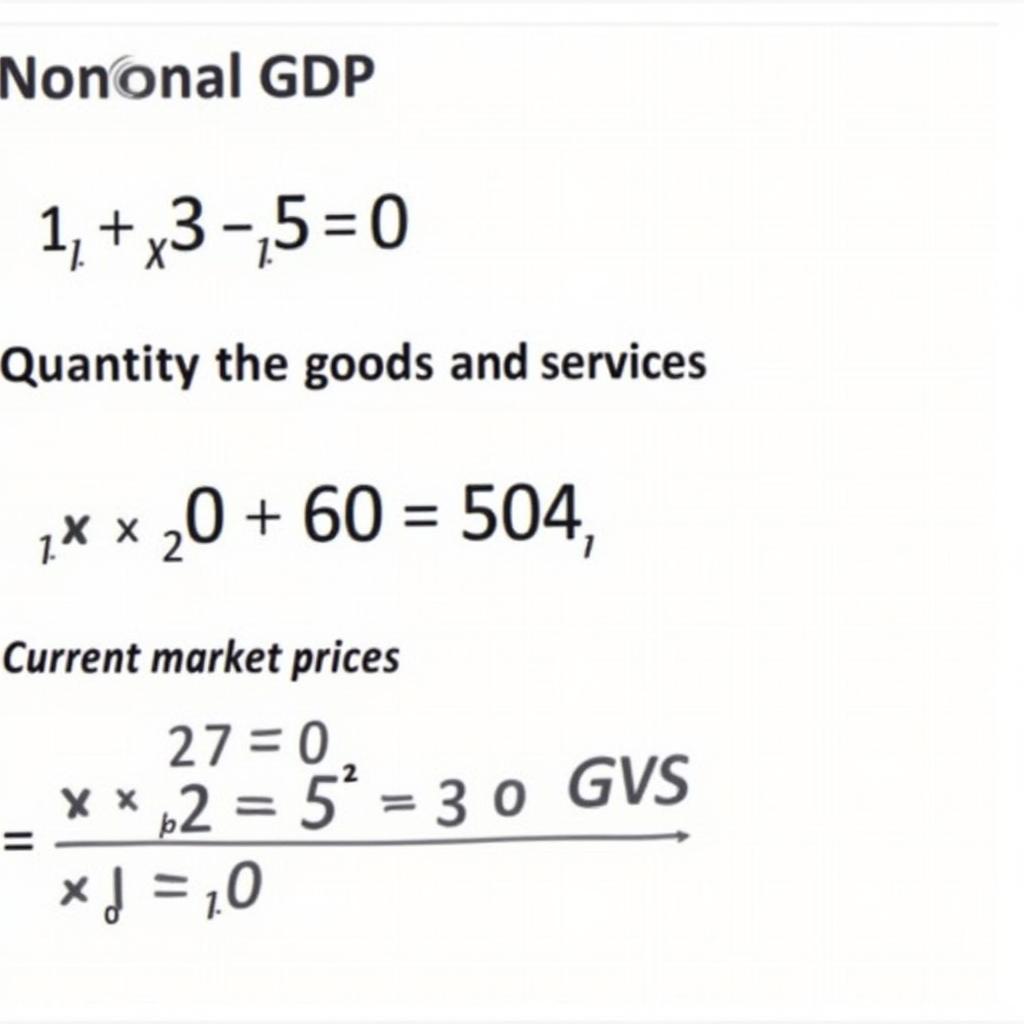 Công Thức Tính GDP Danh Nghĩa