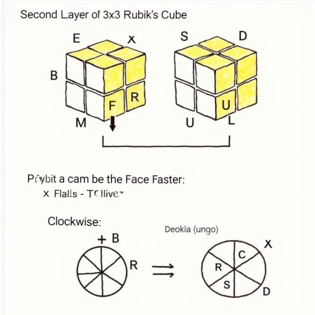 Công Thức Giải Tầng 2 Rubik 3×3: Hướng Dẫn Chi Tiết