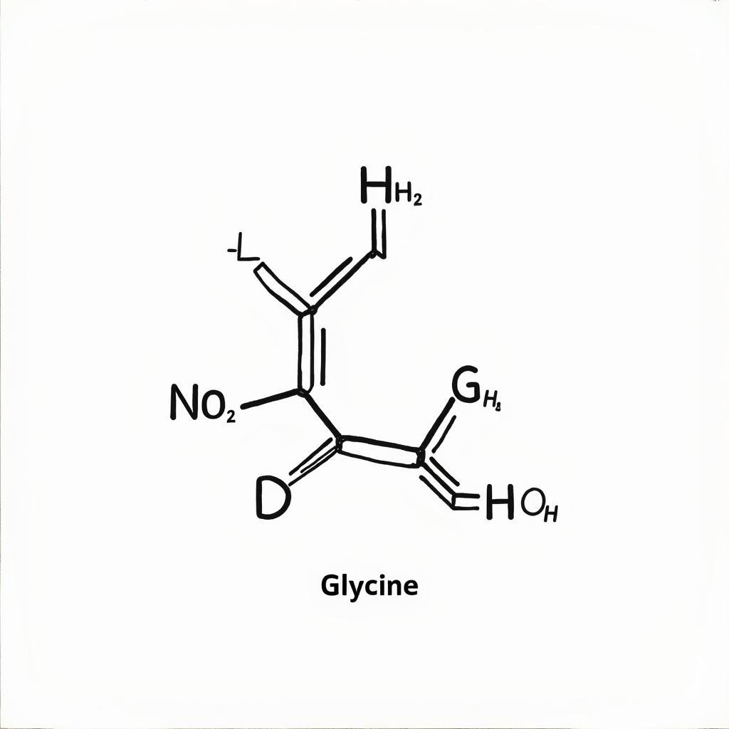 Công thức cấu tạo của Glyxin