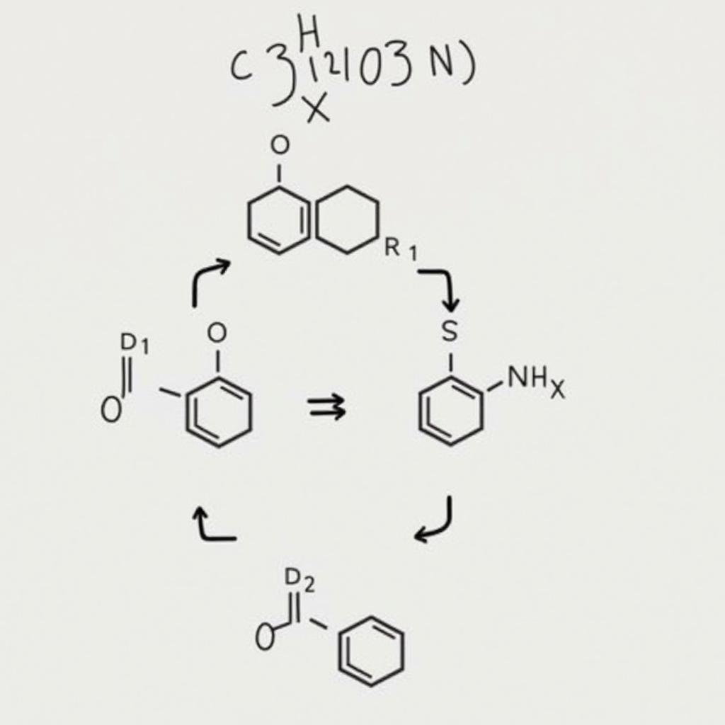 Phản ứng của X với NaOH