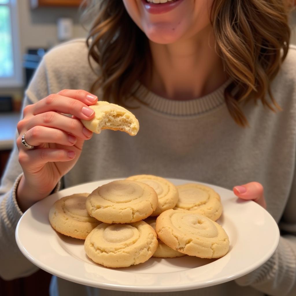 Thưởng thức Crinkle Cookies