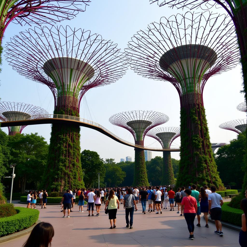 Khám phá khu vườn Gardens by the Bay trong tour du lịch Singapore