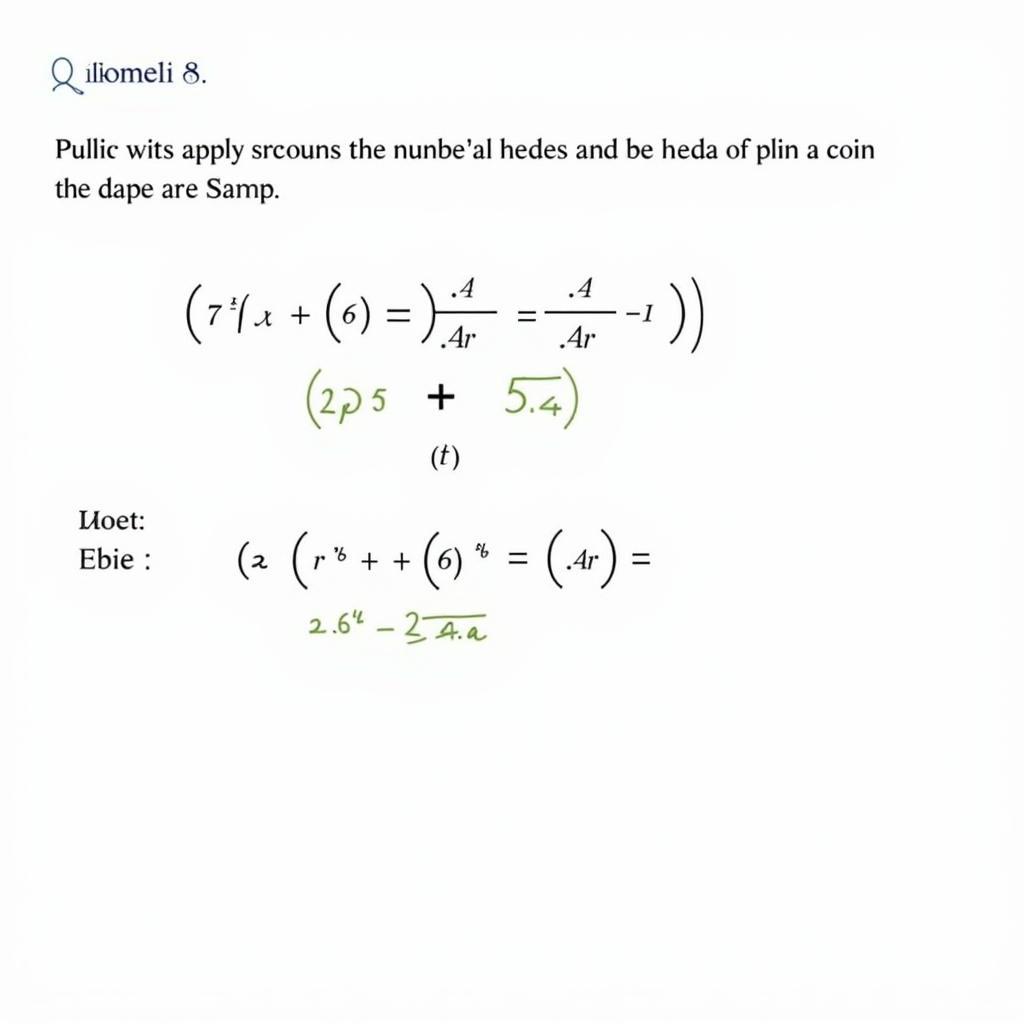 Bài Toán Xác Suất Thống Kê về Công Thức Bernoulli