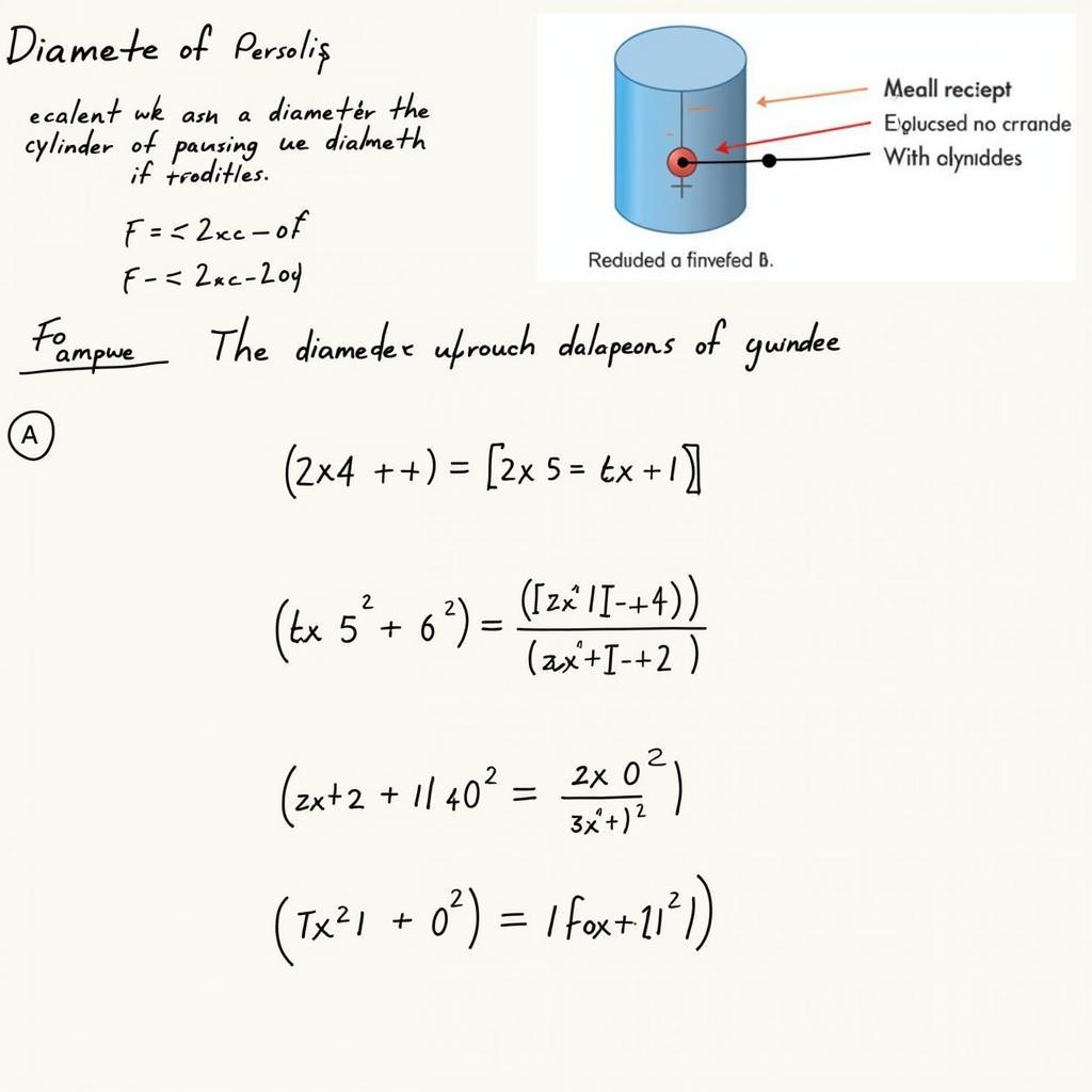 Công Thức Tính Đường Kính Hình Trụ: Bí Quyết Giải Đề Toán Hình Học