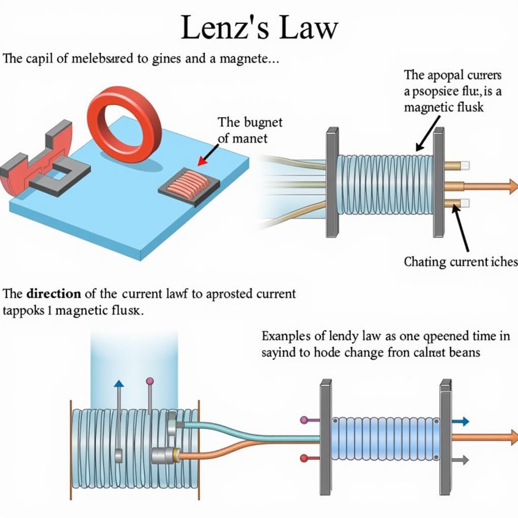 Minh họa Định luật Lenz và ứng dụng của nó