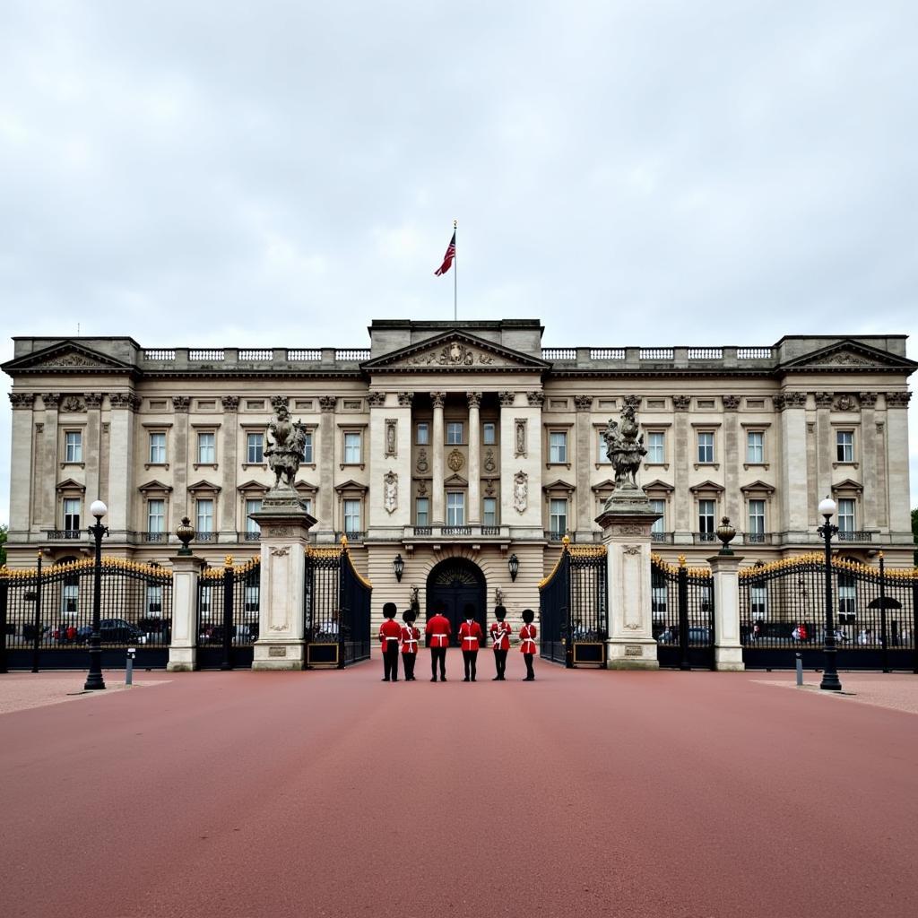 Cung điện Buckingham uy nghi và tráng lệ