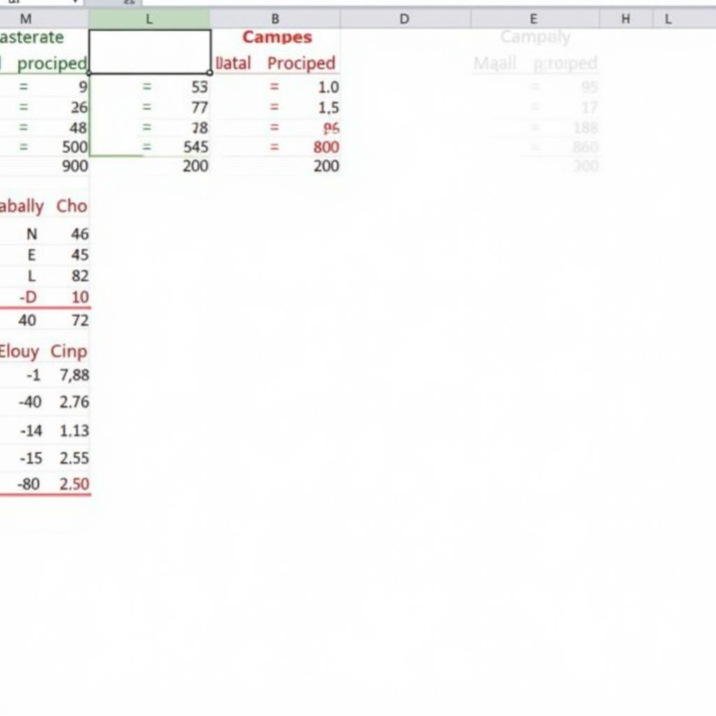 Excel công thức tính toán