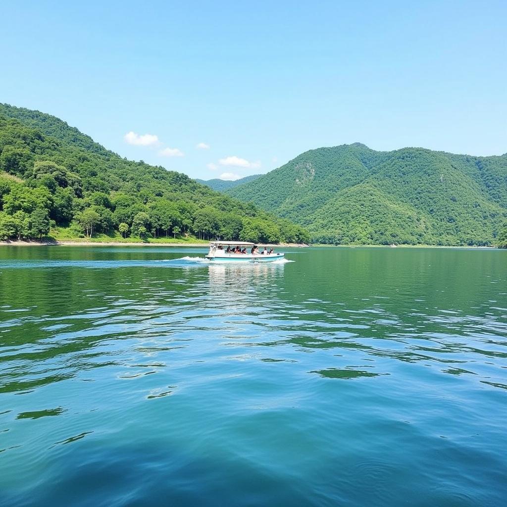 Tranquil scenery of Ho Tien Sa, Ba Vi, Ha Tay