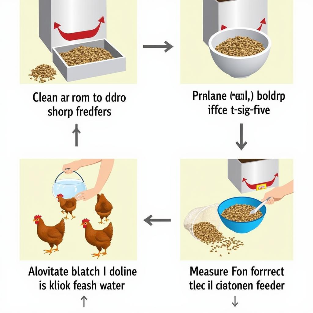 Guide to feeding chickens with industrial feed