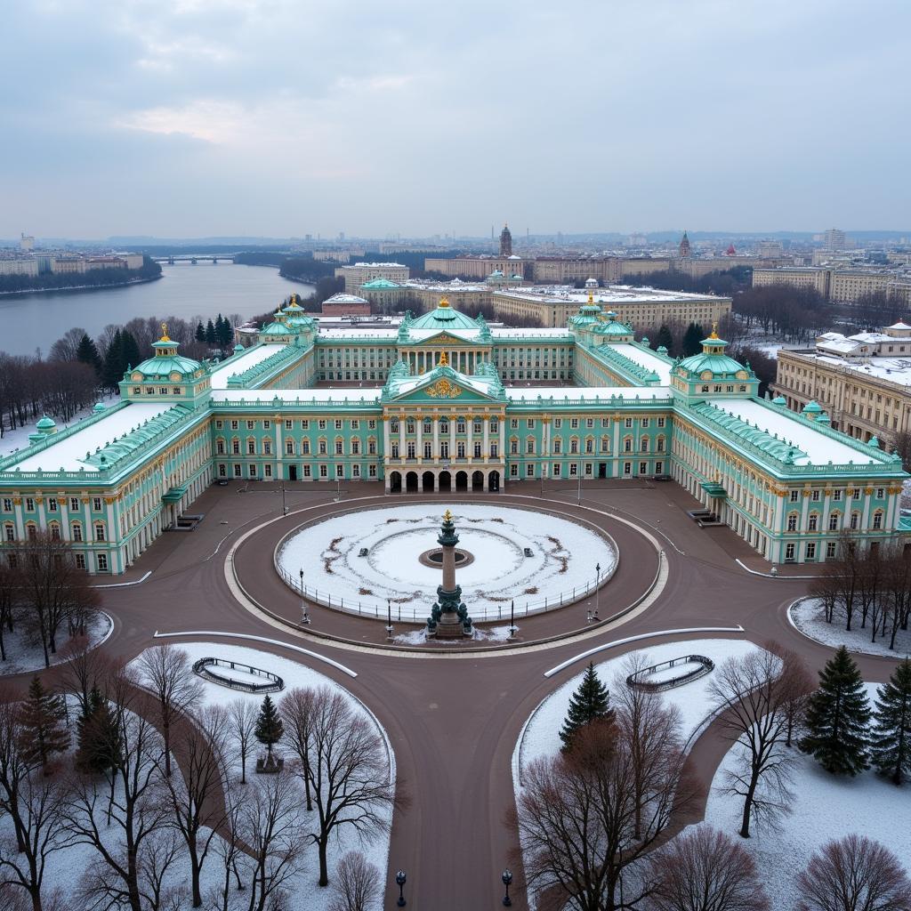 Cung điện Mùa Đông St. Petersburg tráng lệ