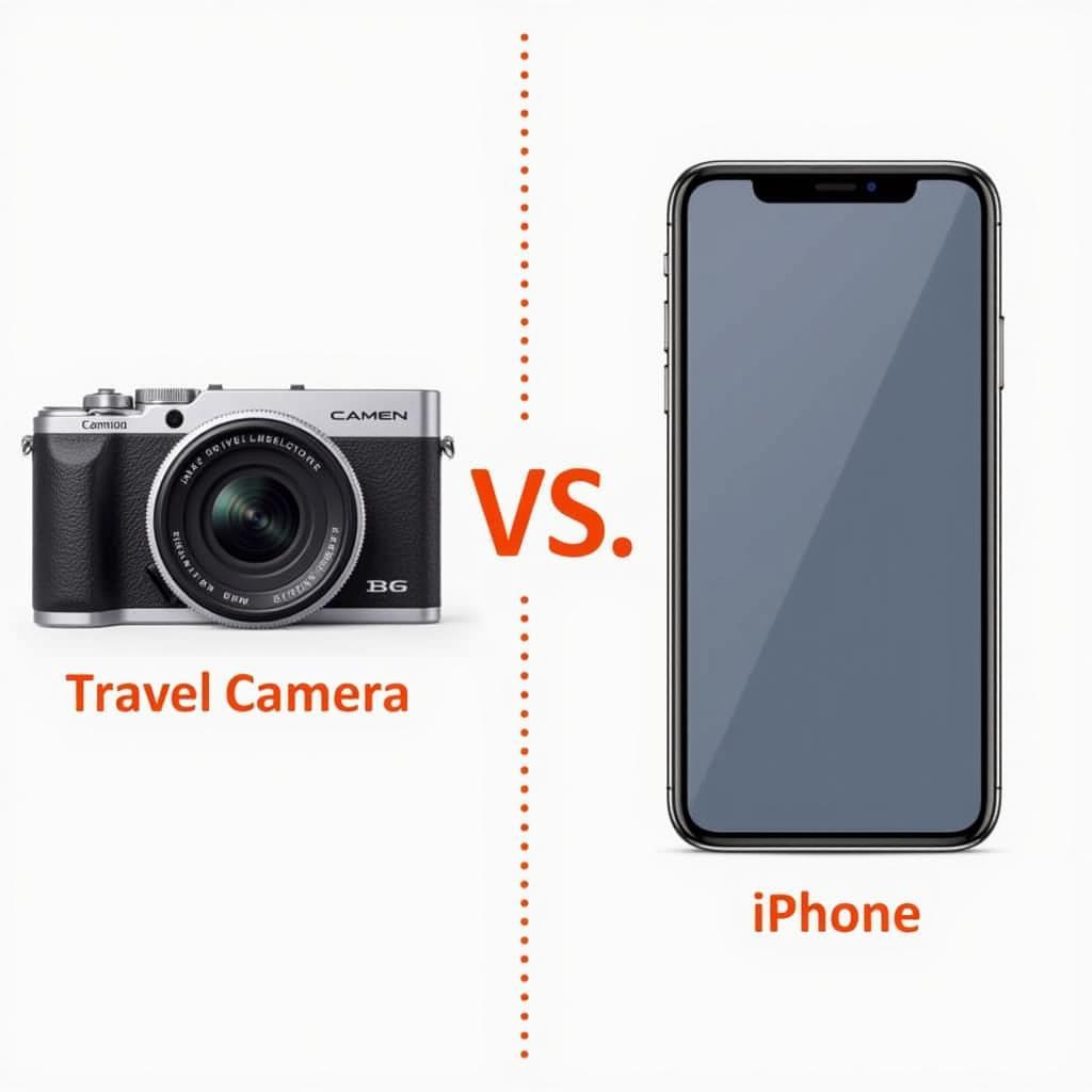 Comparing travel camera and smartphone