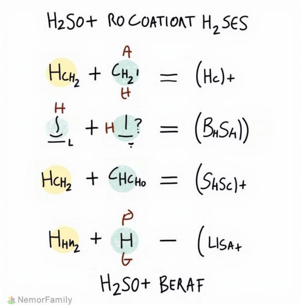 Ví dụ phản ứng H2SO4